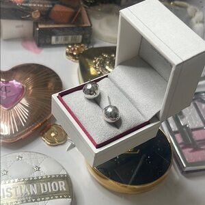 Ippolita Glamazon Sterling silver hammered ball stud earrings